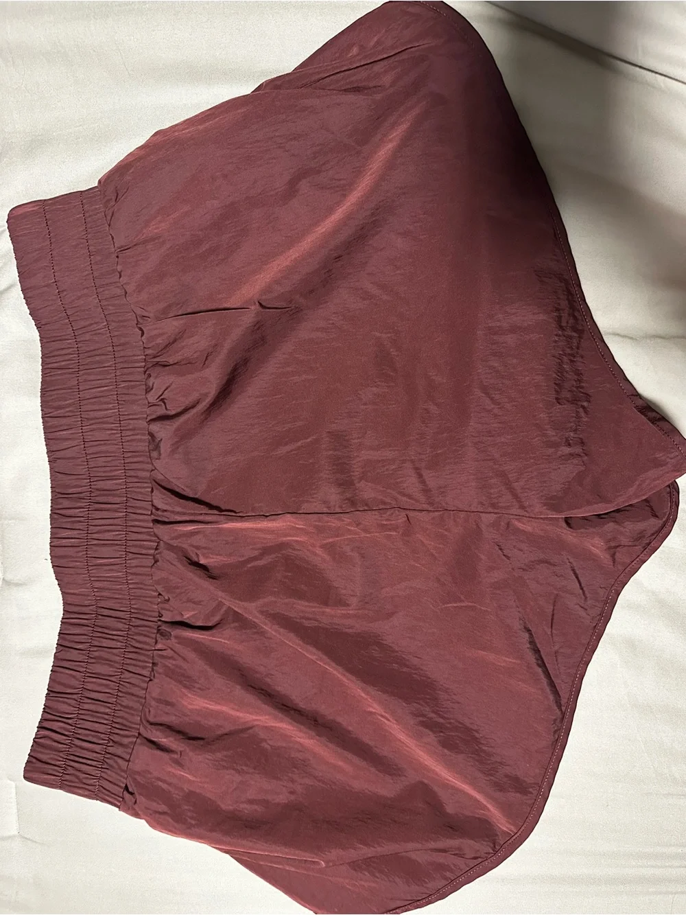 OFFLINE Maroon Women's Athletic Shorts - Lightweight Run Shorts